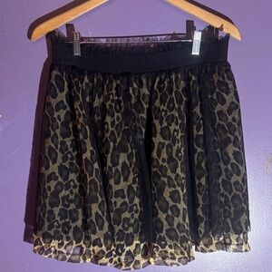 Forever 21 Leopard Print Mini Skirt
